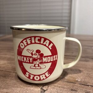 USED Official Disney Store Mickey Mouse Vintage Classic Mug Cup